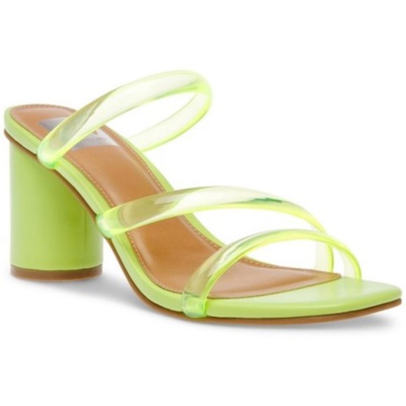 NEW DV by Dolce Vita Lime Strappy Sandals Myla Lime Green Neon sz 10 - Picture 1 of 8